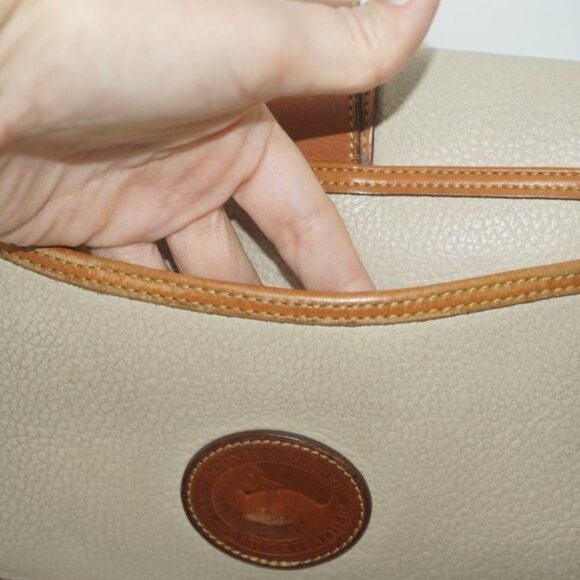 Vintage 80s Dooney Bourke Leather Crossbody Handbag - Picture 10 of 14